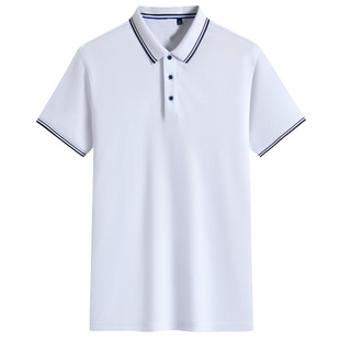 POLO衫定制工作服短袖翻领T恤工衣男女纯棉休闲夏季刺绣印字logo