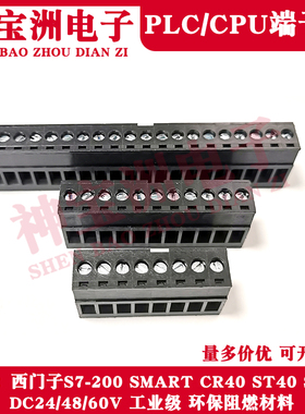 SMART200系列输入输出端子排适用西门子SR40/CR40/ST40电源DC24V
