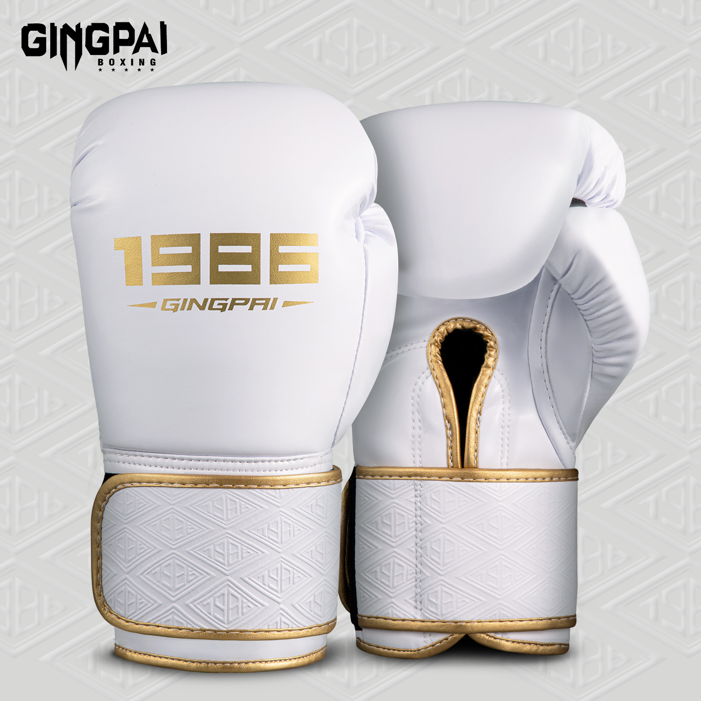 竞派-专业超纤拳击手套-系绳搭扣