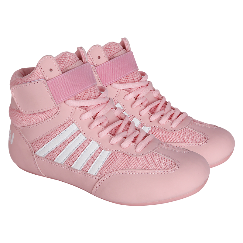 高帮拳击鞋男女儿童成人散打搏击格斗训练鞋摔跤鞋健身举重武术鞋