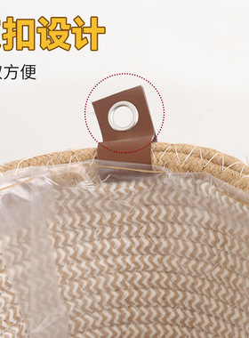 跨境棉绳收纳筐花盆编织花篮花艺客厅家居装饰摆件桌面杂物ins风