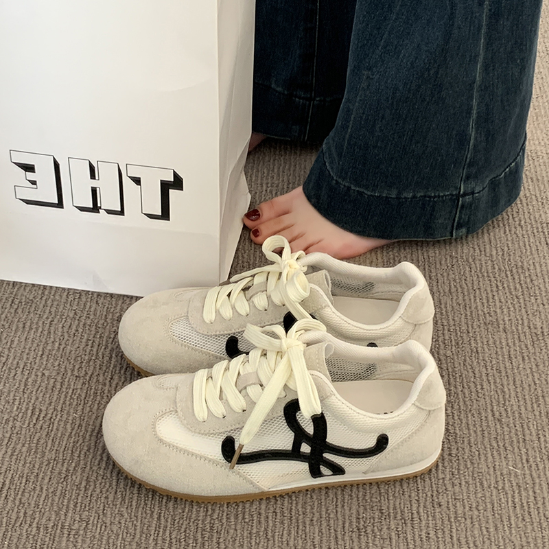 德训鞋女2025新款爆款夏季薄款百搭阿甘鞋子网面透气休闲运动网鞋