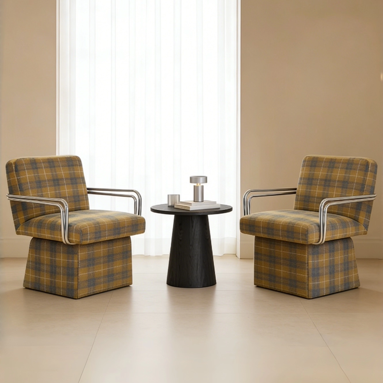 北欧公寓现代简约大小户型可旋转客厅阳台休闲时尚百搭单人沙发椅