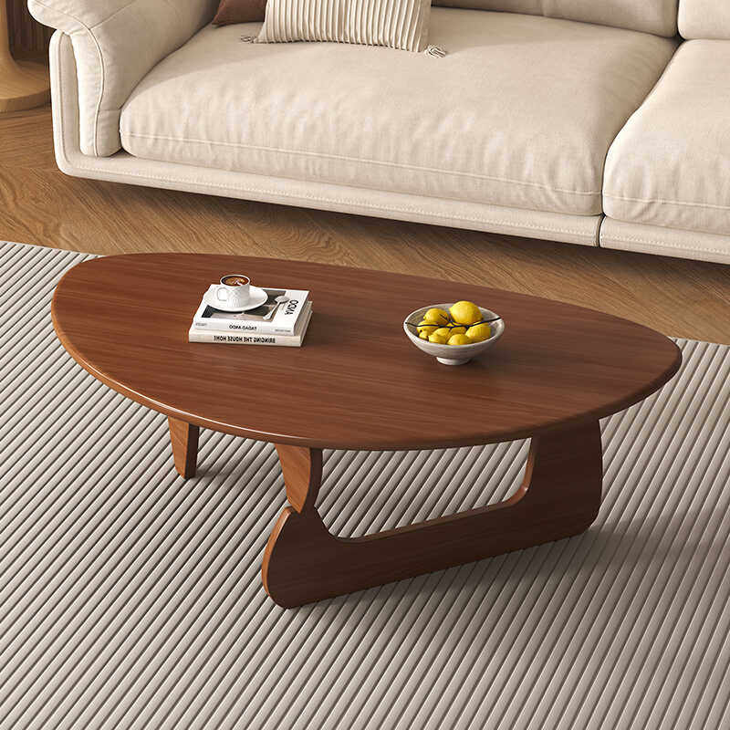 实木新款小户型北欧三角客厅异形茶几现代轻奢简约日式家用茶几