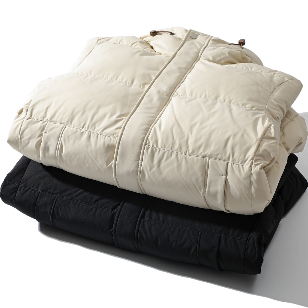 一线撤柜男装冬季新品时尚休闲百搭防寒保暖中长款连帽羽绒服外套