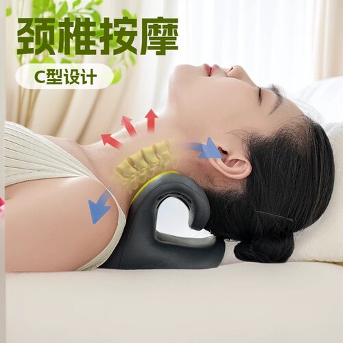 颈椎按摩枕指压按摩器脖子肩部