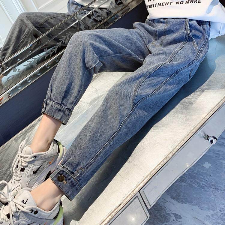 女童牛仔裤2023新款春夏薄款夏装大童小脚紧身裤儿童修身春秋裤子