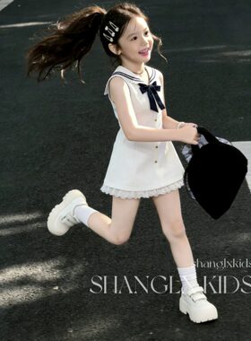 女童巨好看夏裙2026新款女孩韩系学院风衬衫裙儿童洋气炸街连衣裙