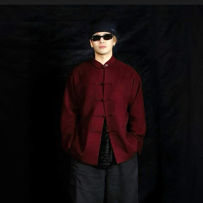 王嘉尔同款限定中山夹克外套