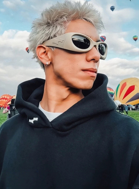 【顶版】JustinBiebe比伯同款限定SKYLRK刺绣纯色抓绒连帽卫衣