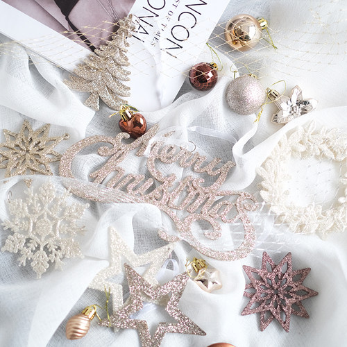 闪亮香槟金圣诞小挂件BGDESIGN