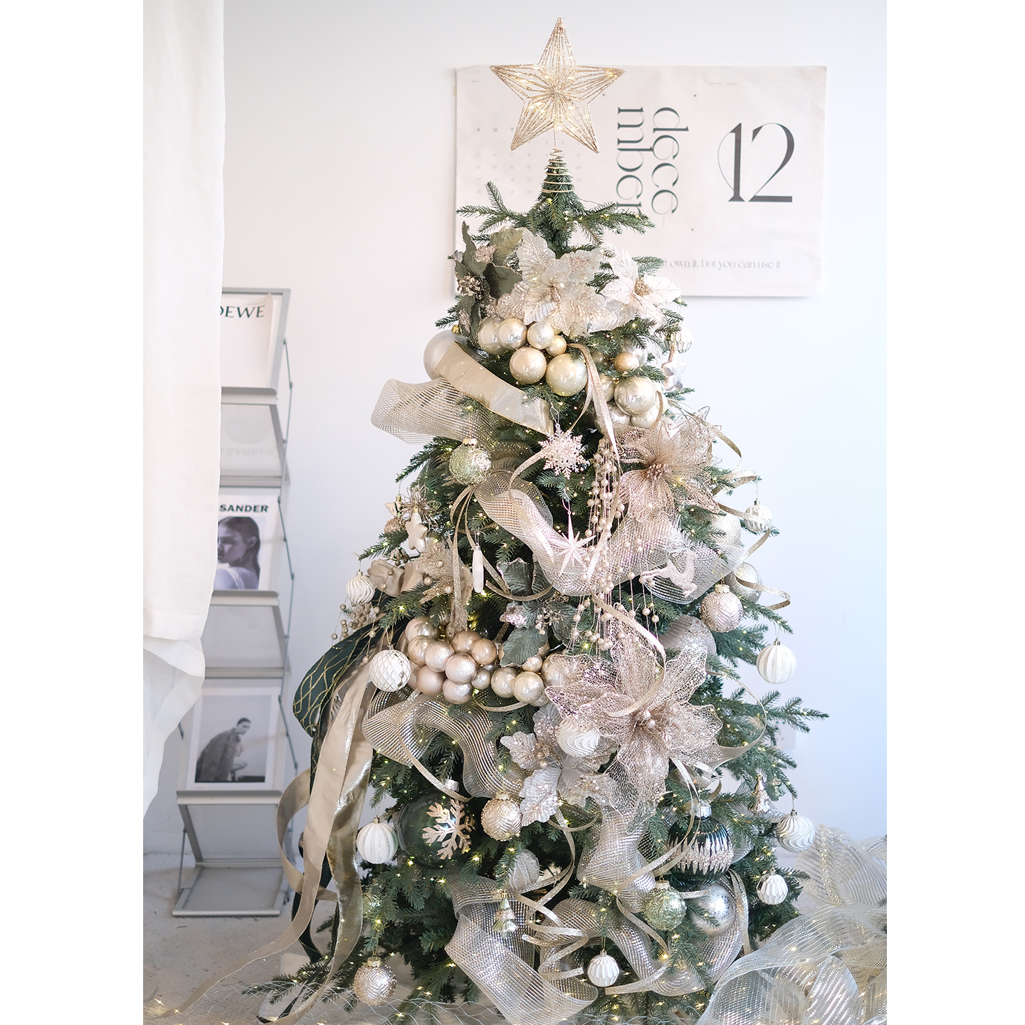 BG设计款2025流光云影升级款1米8圣诞树装饰2米1圣诞布置套餐挂件