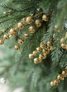 圣诞树插枝串闪亮金色银色玫瑰金装饰新年圣诞装饰品商业橱窗美陈