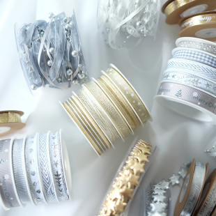 丝带 饰圣诞丝带创意圣诞树DIY材料礼物包装 BG外贸设计师款 新年装