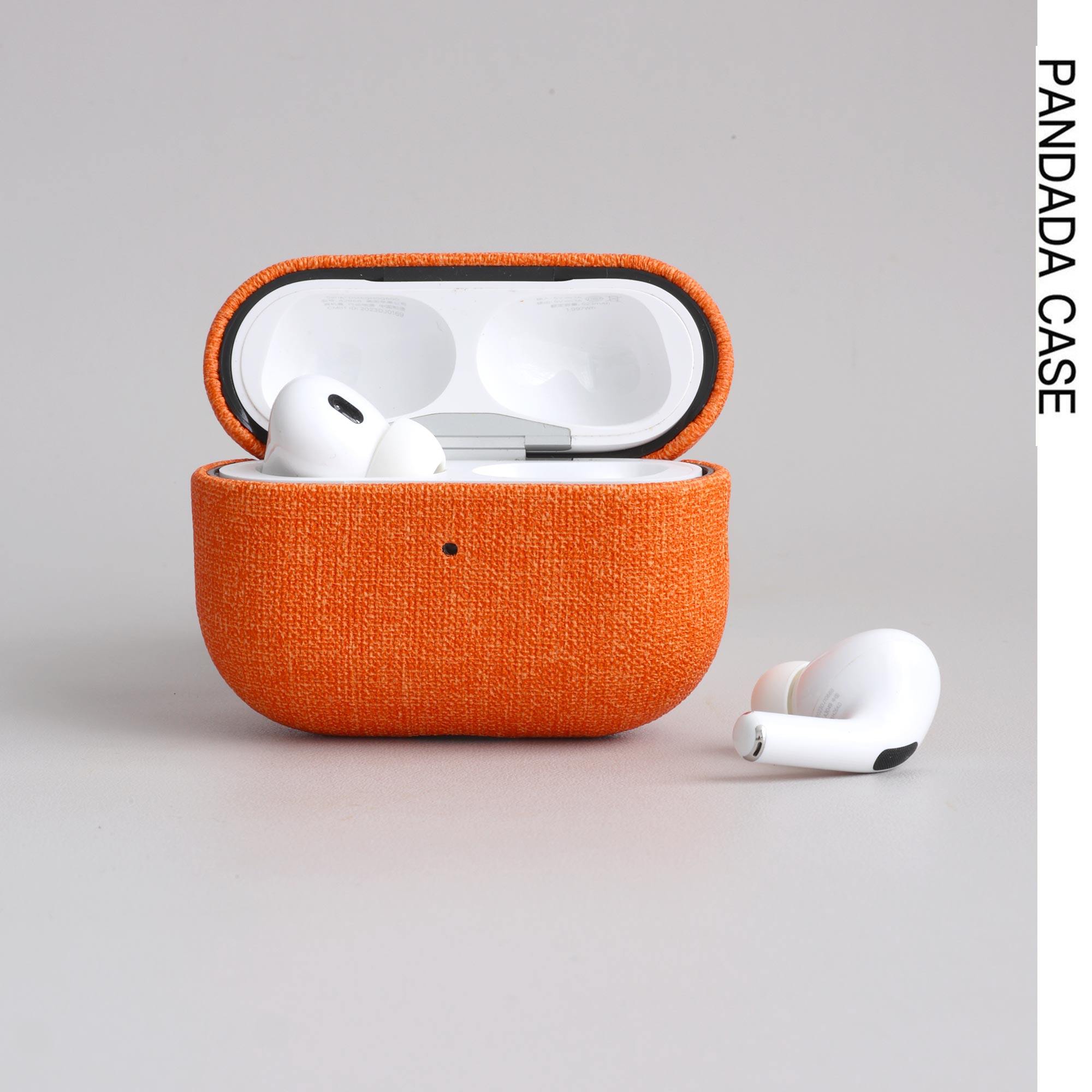 适用Airpods Pro3布艺耳机壳小众高级防摔保护套pro2质感壳简约高级质感耳机壳苹果Airpods 5代耳机壳