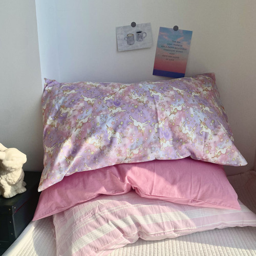 【枕套1个】 2025新品 枕头套纯棉单人尺寸 48*74全棉枕皮