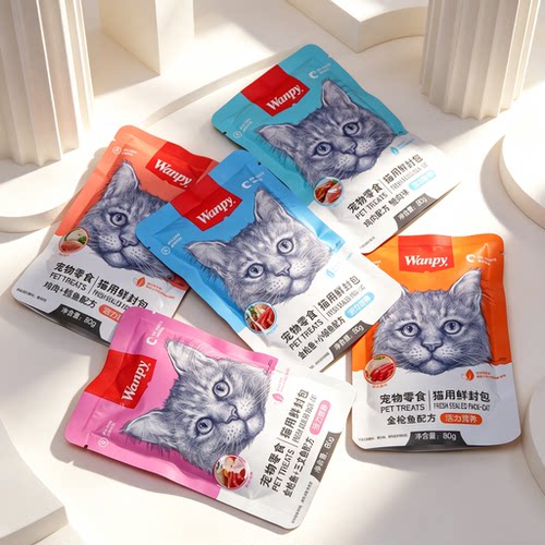 顽皮鲜封包活力营养系列猫咪补水妙鲜湿粮包鸡肉鳕鱼成猫条猫零食