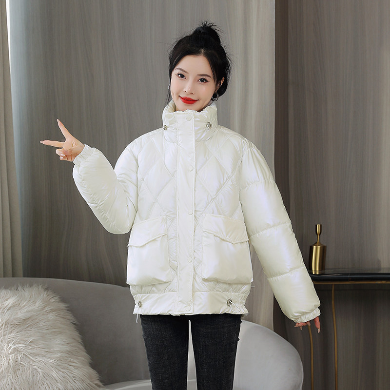 2022反季短款羽绒棉衣加厚棉服女冬季新款韩版宽松学生面包服