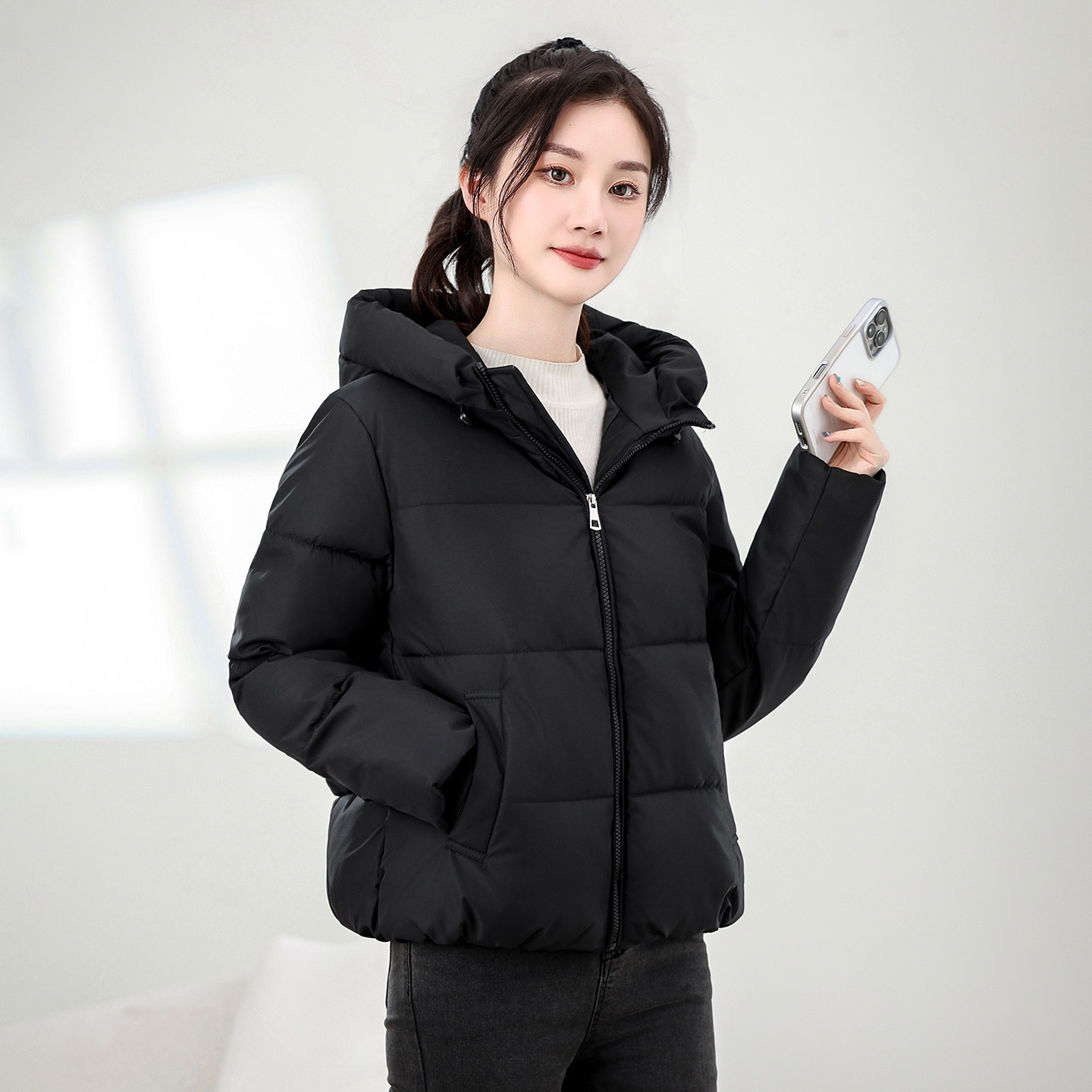 2026新款羽绒棉服女短款冬季棉衣韩版宽松显瘦冬装面包服连帽外套