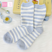 3双 任选48元 68简约条纹中筒袜舒适透气百搭柔软袜子时尚