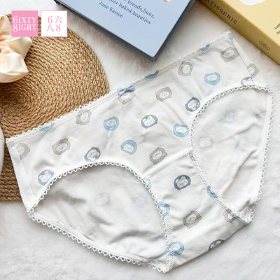 6IXTY8IGHT 68内裤女低腰纯棉裆三角裤7A抑菌柔软舒适包臀