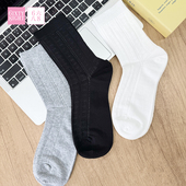 3双 任选48元 68袜子女复古中筒袜英伦学院风舒适透气搭配神器
