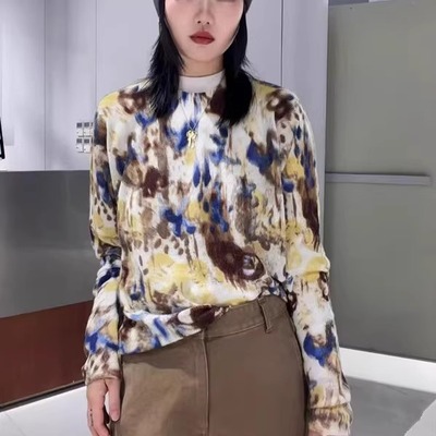 原厂品质26春新品多巴胺套头羊毛马海毛混纺套头针织衫女宽松