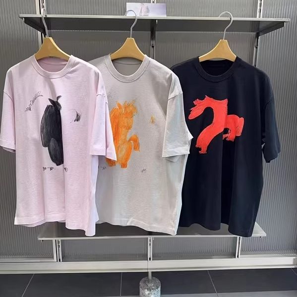 纯棉重磅320g马上有钱花T恤