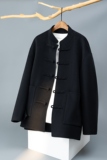 澳洲羊毛新中式风茶服毛呢大衣盘扣外套6016-8507P525控988，男装毛呢大衣，钱塘大厦6016