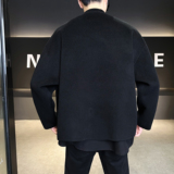 新中式风假两件无领呢子外套羊毛大衣钱塘6016-5050P398控699，女装短外套，钱塘大厦6016