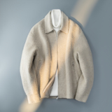 2025新款苏力羊驼长毛外套双面呢夹克钱塘6016-015p525，男装夹克，钱塘大厦6016