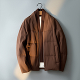 新面料羽绒服假两件毛线领民族风冬装外套钱塘6016-1078P495，男装民族服装，钱塘大厦6016