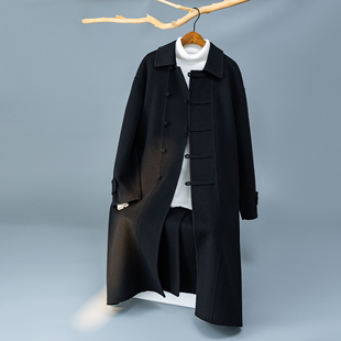 外套6016 盘口羊毛冬装 8505P435控899 国风毛呢大衣 新中式