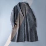 贵小众羊驼羊绒青果领中长款毛呢大衣羊毛6016-2419p895P控1398，男装毛呢大衣，钱塘大厦6016