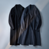 英伦风西装领大衣男羊毛秋冬毛呢外套黑色6016-5889P355控699，男装西服套装，钱塘大厦6016