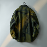 2025羊毛纹理衬衫外套加厚呢子冬装大衣绿色钱塘6016-66315P395，男装衬衫，钱塘大厦6016