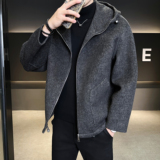 冬季男士休闲毛呢外套羊毛呢子休闲连帽夹克6016-8403p355控588，男装夹克，钱塘大厦6016
