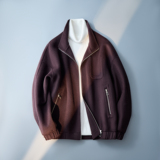 韩版拉链夹克立领可翻领毛呢大衣羊毛6016-5822P315控688，男装夹克，钱塘大厦6016