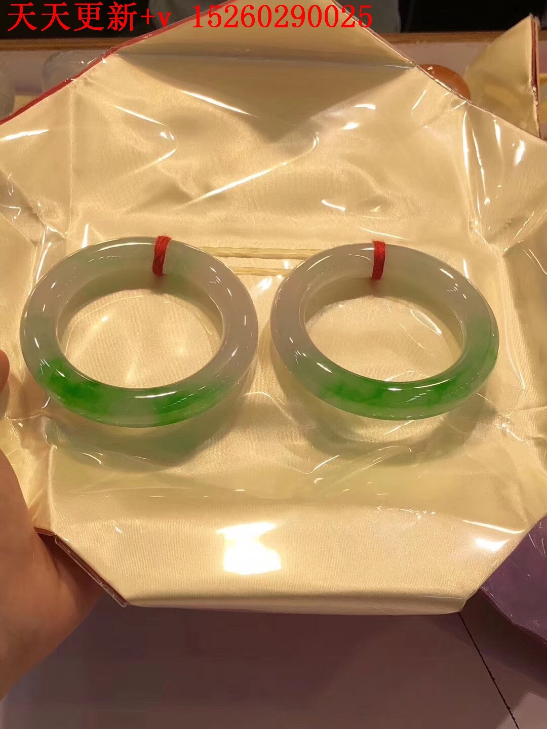 高端翡翠手镯冰种圆条飘花玻璃种天然贵妃紫罗兰色玉手镯子A货