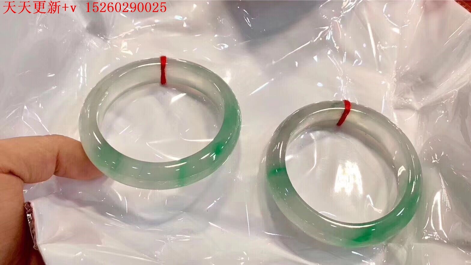 翡翠原石飘花手镯饼半明料冰种阳绿定制玉石A货片料毛料老坑春彩