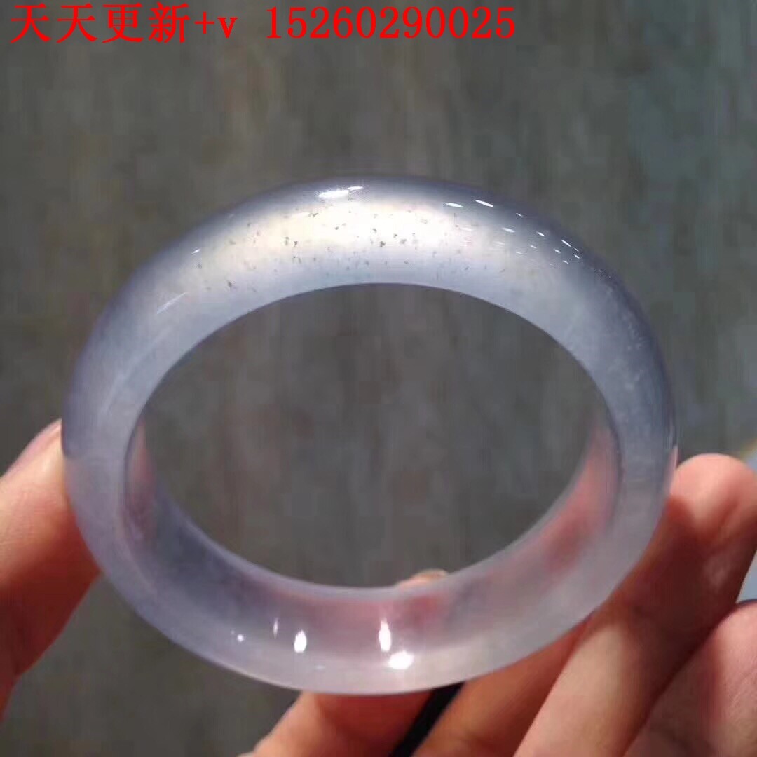 缅甸天然a货冰种翡翠玻璃种高冰手镯毛料原料高端珠宝定制小圈口