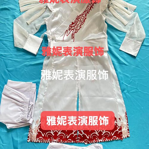 新款旗风少年舞台表演服中国风国学壮志少年行舞蹈演出服六一群舞