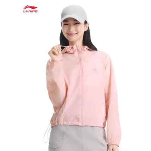 李宁防晒防泼水宽松运动风衣女