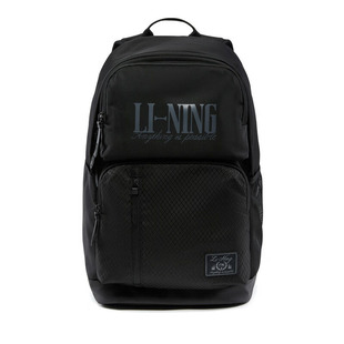 李宁防泼水双肩包男女款2026春季新款运动生活书包背包ABSW129