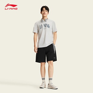 潮流舒适短裤 李宁运动短裤 运动生活时尚 新款 AKSW199 男2026夏季