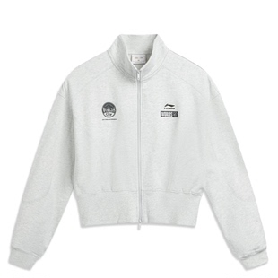 LPL联名系列立领开衫 卫衣AWDVE78 新款 李宁运动外套女2025冬季