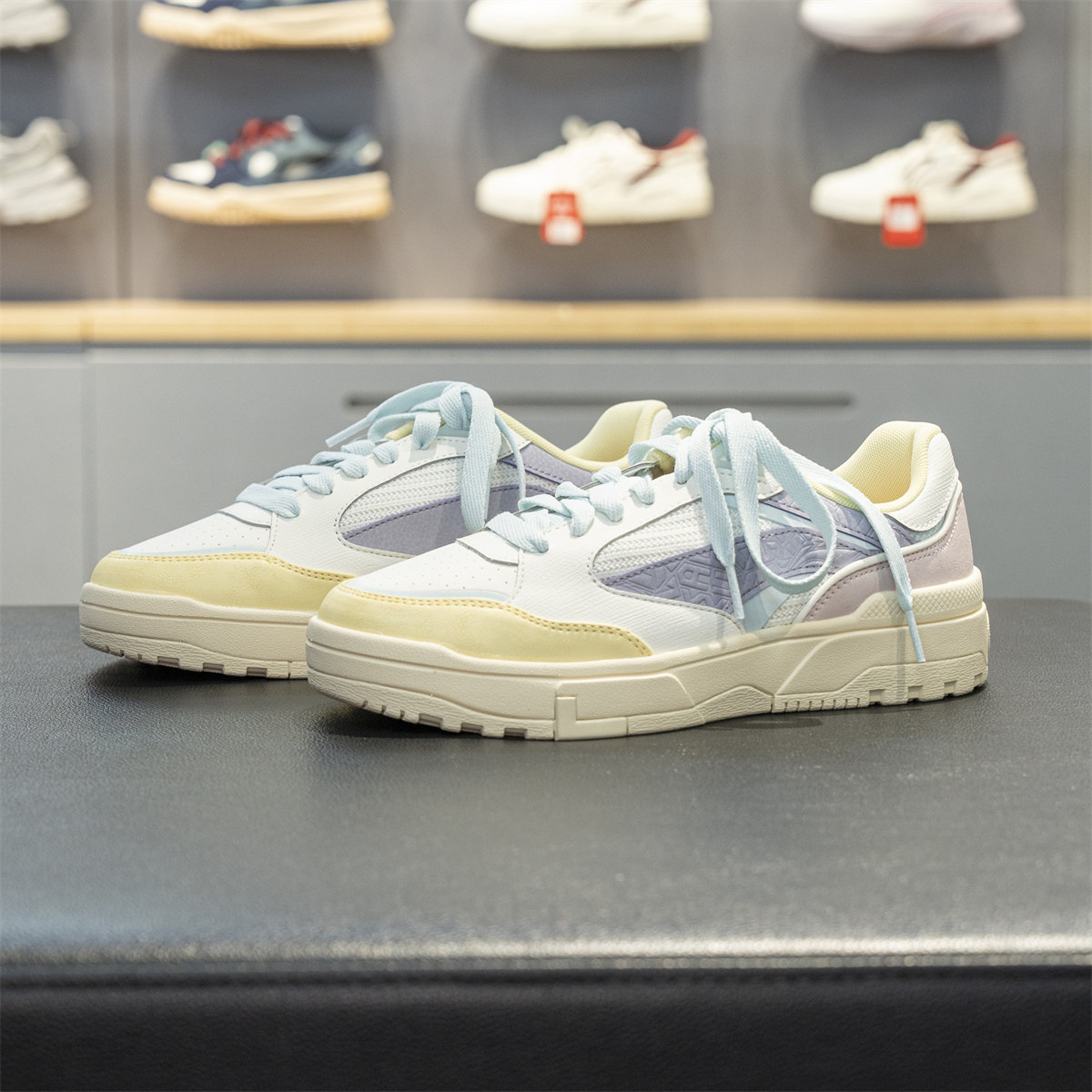 李宁惟吾LITE滑板休闲鞋女2026夏季新款时尚百搭休闲鞋AGCW162