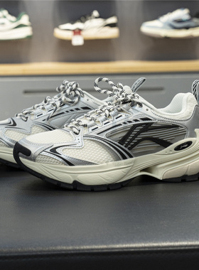 李宁羿星6运动鞋男鞋2025冬季新款休闲时尚百搭时尚休闲鞋AGCV243