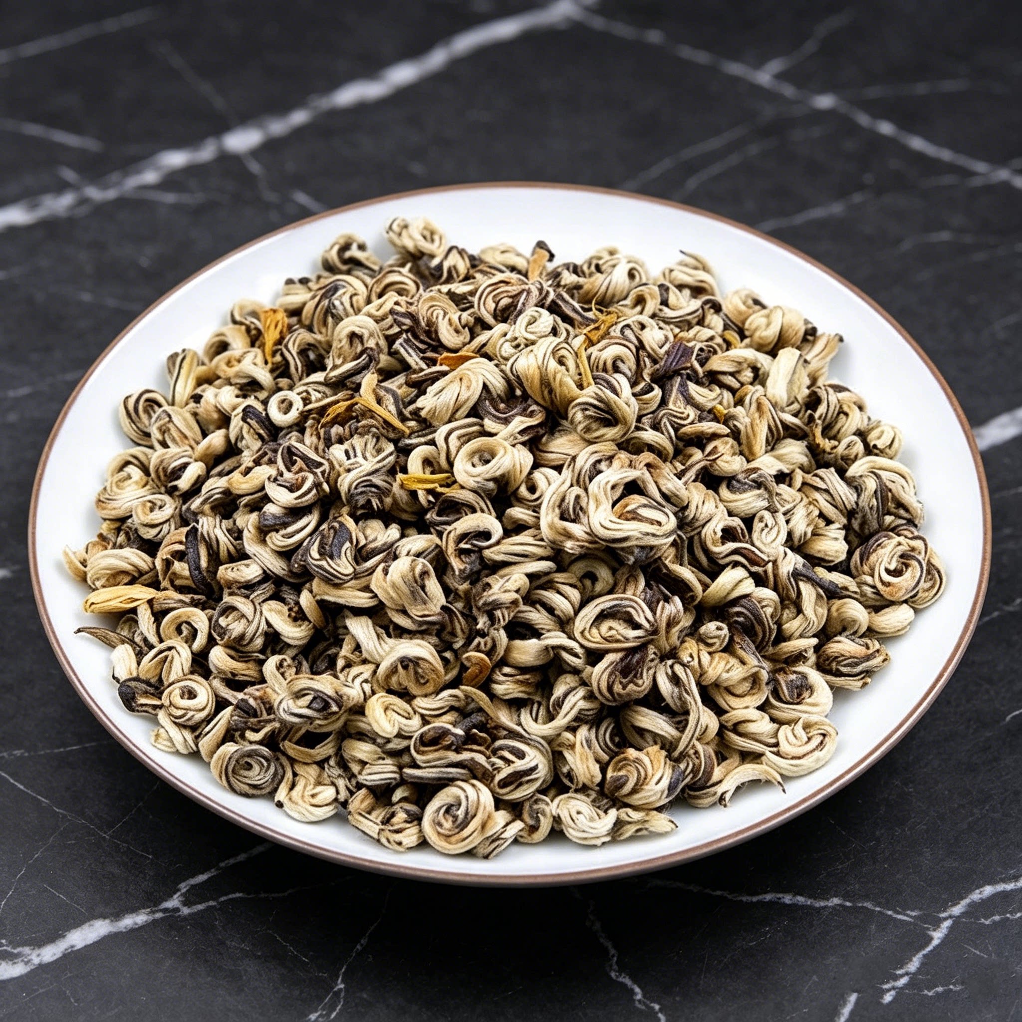 横县茉莉花茶[珍品玉螺][清香][六窨][云南茶胚]