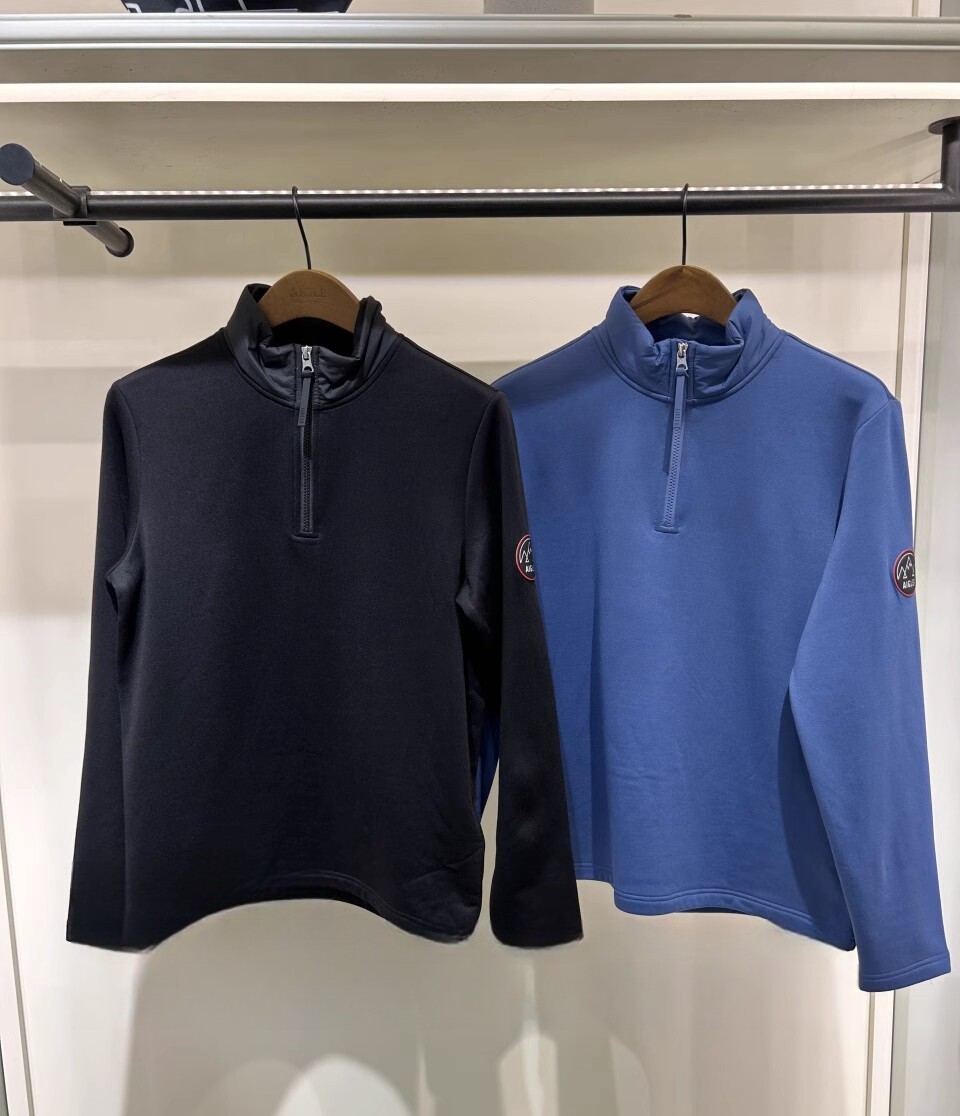 现货商场同款AIGLE艾高2023秋冬新款男士半拉保暖抓绒衣AN421